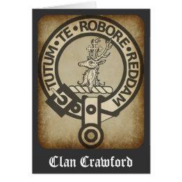Small Crawford Crest Badge Antique Front View