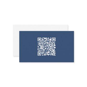 create a scannable qr code | faded navy blue enclosure invitations