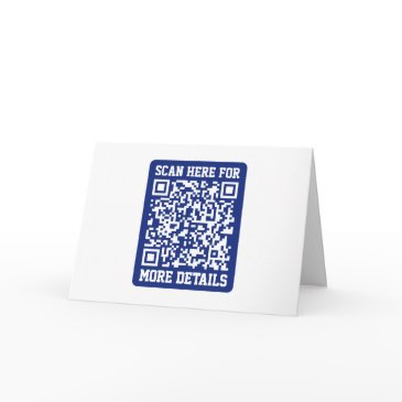 create a scannable qr code | navy blue (editable) invitations