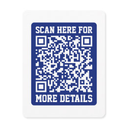 Small Create A Scannable Qr Code | Navy Blue (editable) Enclosure Invitations Front View