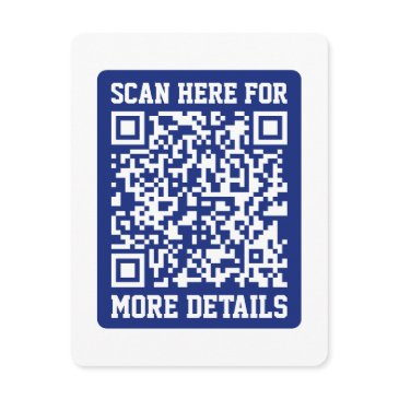create a scannable qr code | navy blue (editable) enclosure invitations