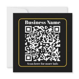 Small Create An Instantly Scannable Business Qr Code Holiday Invitations Front View