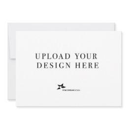 Small Create Your Own 7x5 Landscape Invitation Front View
