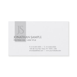 Small Creative Clean Design Monogram Chic Professional Business Invitations Front View