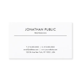 Small Creative Modern Design Professional Smooth Plain Business Invitations Front View