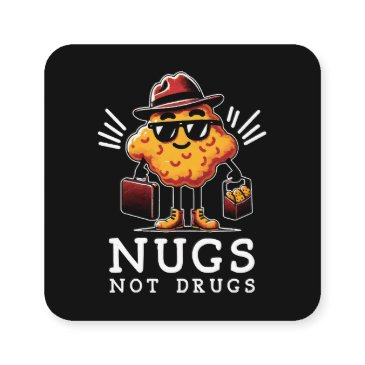 crispy nugs not drugs square business invitations