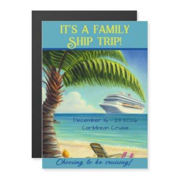 cruising stateroom door magnet beach scene