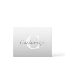 Small Cursive Name Or Other Text W/monogram | Gradient Enclosure Invitations Front View