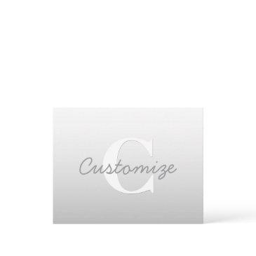 cursive name or other text w/monogram | gradient enclosure invitations