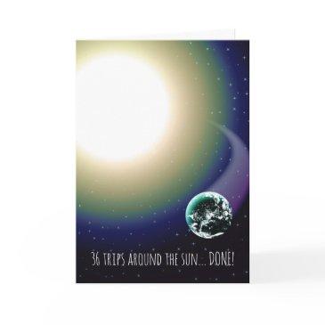 custom birthday trips around the sun invitations