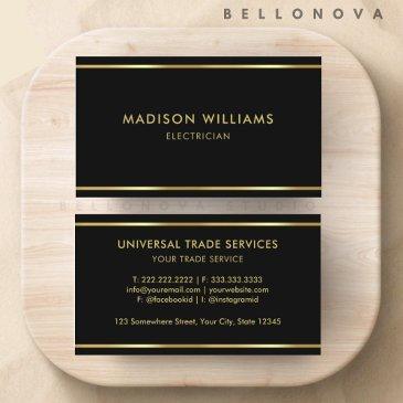 custom black and gold premium professional business invitations
