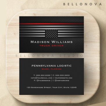 custom black grey red the usa america flag premium business invitations