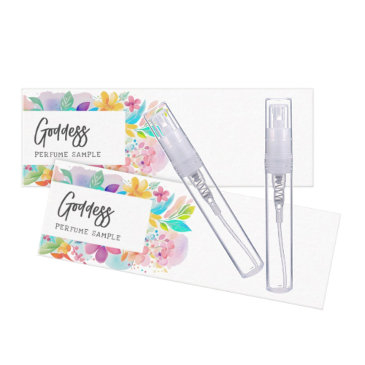 custom colorful perfume tester mini business invitations