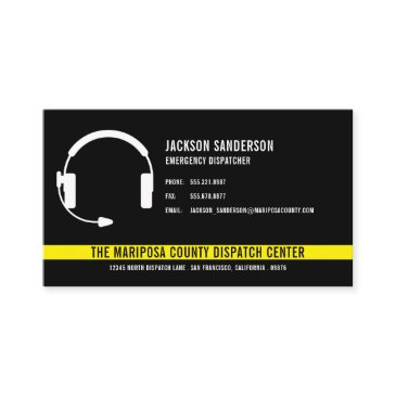 custom dispatcher emergency services employee logo business invitations