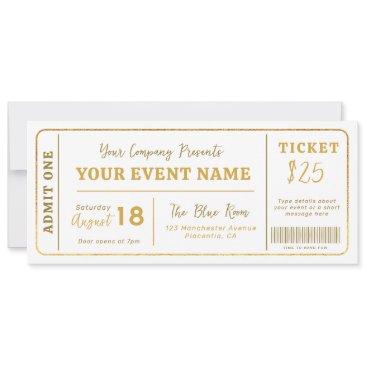 custom event ticket, concert fake ticket, school invitation