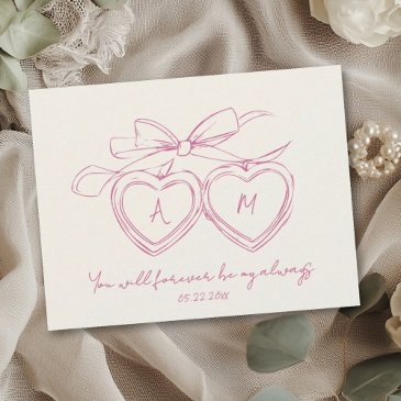 custom locket for couple anniversary cute monogram holiday invitations