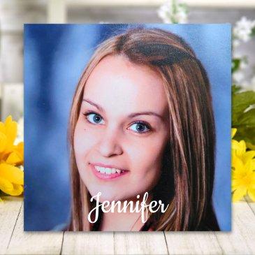 custom photo and text personalized magnetic invitations