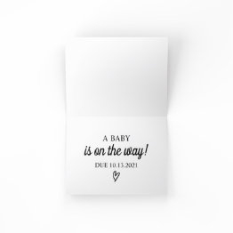 Small Custom Pregnancy Announcement Invitations For Grandparent Front View