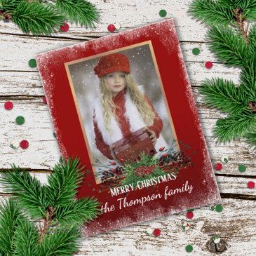 custom rustic holiday season greeting postinvitations