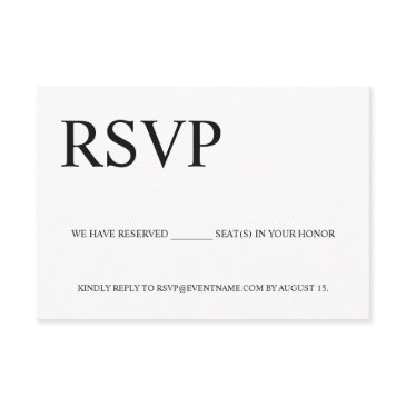 custom simple business event logo reserved seats enclosure invitations