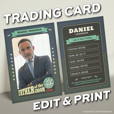 custom team groom invitations groomsmen trading invitations