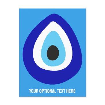 custom text evil eye nazar amulet postinvitations