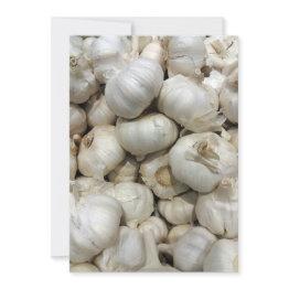 Small Custom Text Garlic Invitation Front View
