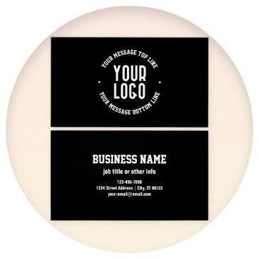 customizable text & your uploaded logo or image