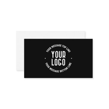customizable text & your uploaded logo or image  enclosure invitations