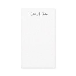 Small Cute Calligraphy Creative Trendy Custom Name Enclosure Invitations Front View