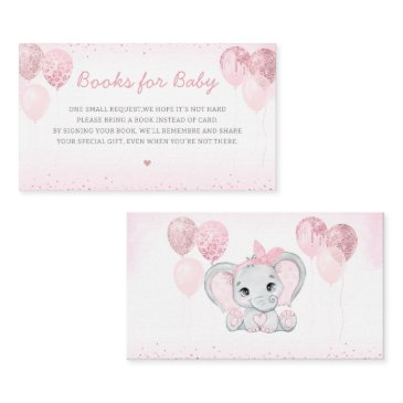cute elephant girl baby shower books for baby enclosure invitations