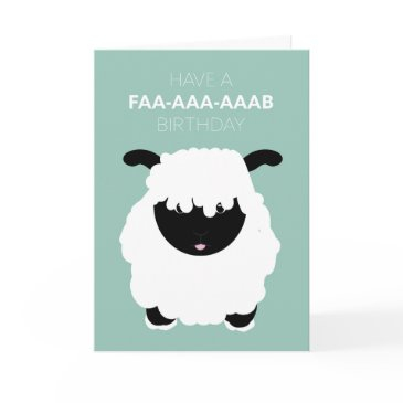 cute funny valais blacknose sheep fab birthday invitations