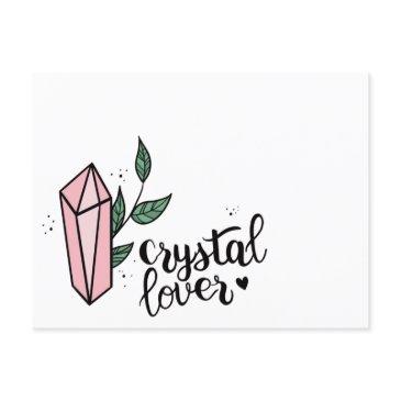 cute gem trendy girly pink gemstone crystals postinvitations