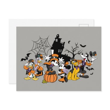 cute halloween mickey and friends postinvitations