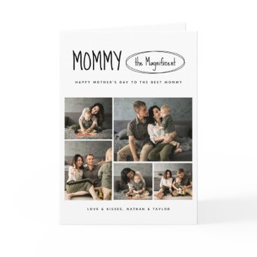 cute happy mother's day photo folded greeting invitations