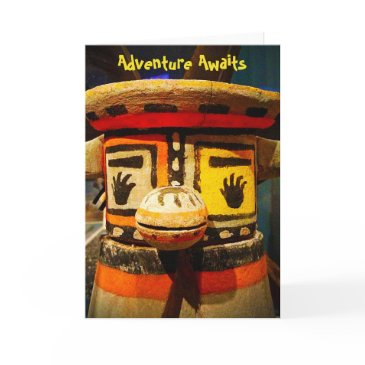 cute kachina face photo adventure awaits funny invitations