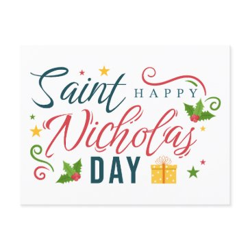 cute saint nicholas day holiday postinvitations