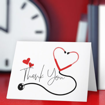cute thank you invitations for nurse or doctor