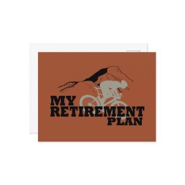 cycling is my retirement plan holiday postinvitations