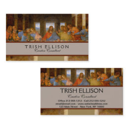 Small Da Vinci Last Supper Fine Art Classic Business Invitations Front View
