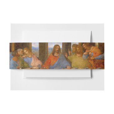 da vinci last supper fine art classic invitation belly band