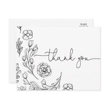 dainty elegance wedding thank you postinvitations