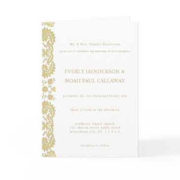 damask wedding invitation cream-choose background