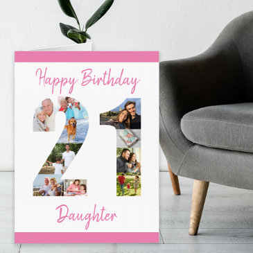daughter photo collage number 21 big 21st birthday invitations
