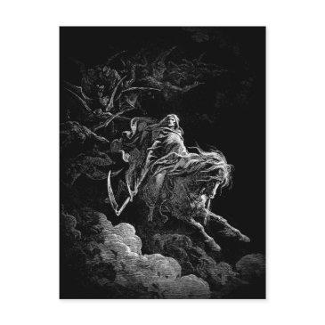 death riding accross a night sky postinvitations