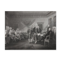 Small Declaration Of Independence Postinvitations Front View