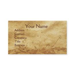 Small Dental Clinic ,dentist Monogram ,antique Parchment Business Invitations Front View