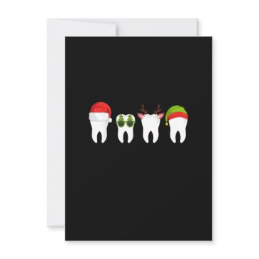 dentist christmas, funny tooth dental gift with xm invitation