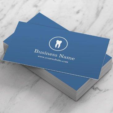dentist minimal plain blue dental care business invitations