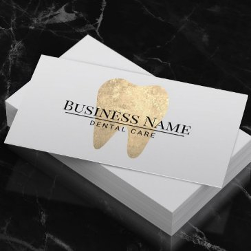 dentist modern gold tooth dental office appointment invitations